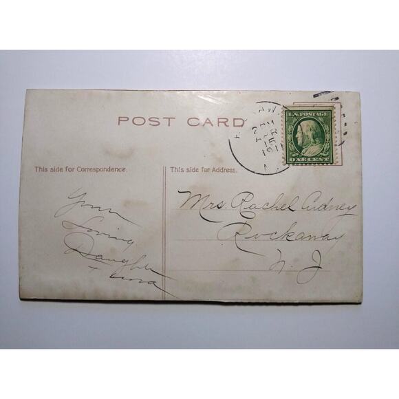 Easter Postcard Thick 3-D Raised Image Shoe Baby Chicks 1911 Vintage Airbrushed - Picture 4 of 4